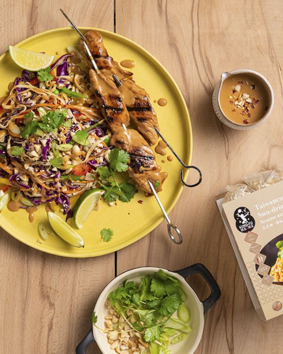 Chicken Satay Noodle Salad Kung Fu Mama